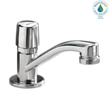 Single-Handle Metering Utility Faucet in Chrome - Super Arbor