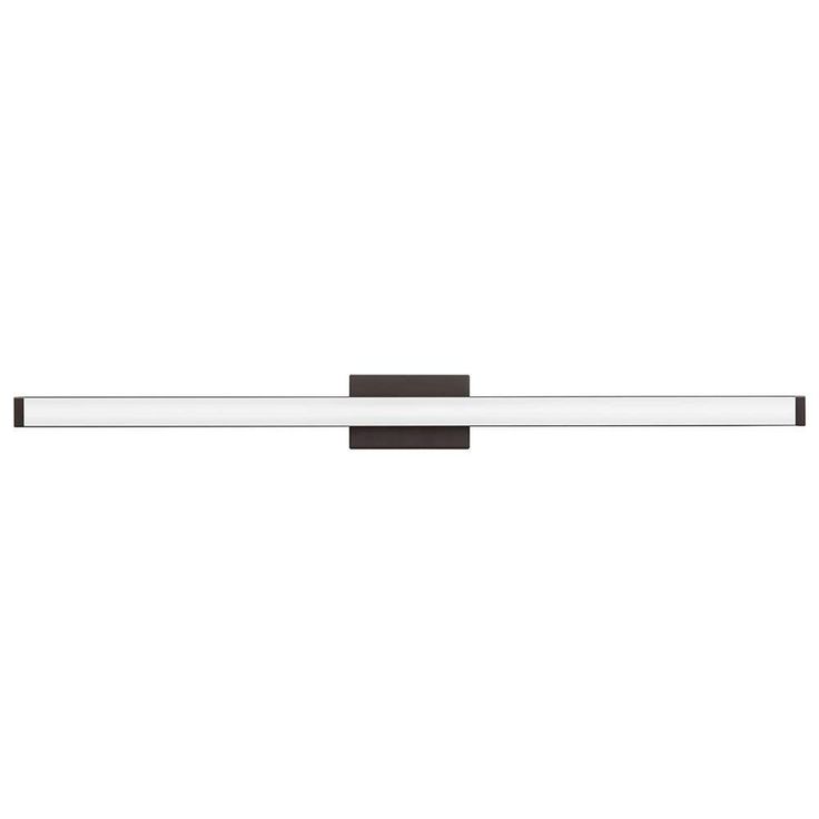 Contemporary Square 4-Light Bronze 3K LED Vanity Light