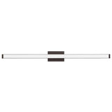 Contemporary Square 4-Light Bronze 3K LED Vanity Light