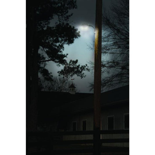 Gray Outdoor Integrated LED Area Dusk to Dawn Security Light with Built-in Photocell at 3300 Lumens, 5000K Daylight