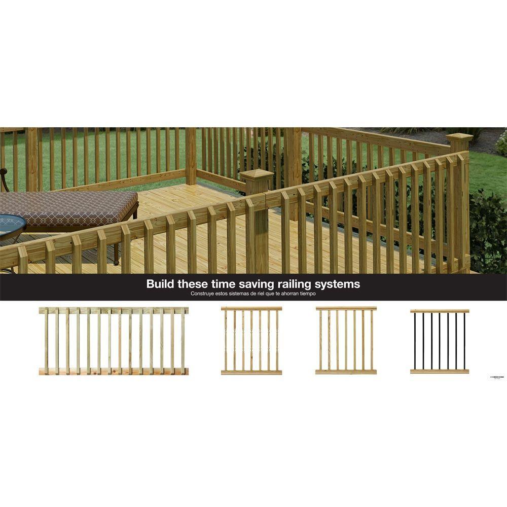 32 in. x 0.75 in. Aluminum Black Square Baluster (15-Pack) - Super Arbor