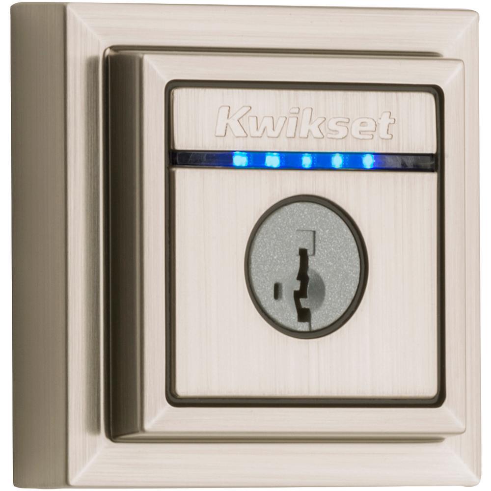 Kevo 2nd Gen Contemporary Square Matte Black Single Cylinder Touch-to-Open Bluetooth Smart Lock Deadbolt - Super Arbor
