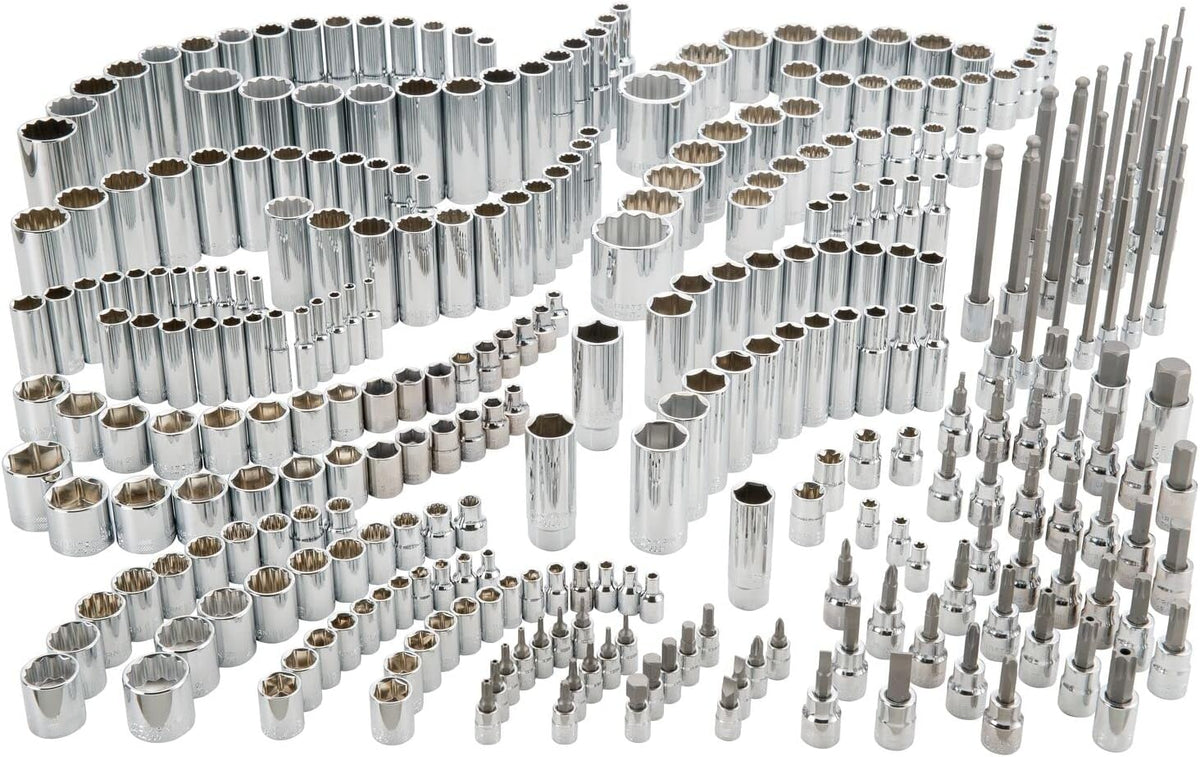 Craftsman 299-Piece SAE Socket Set with 6-Point & 12-Point Sockets, 1/4", 3/8" & 1/2" Drive
