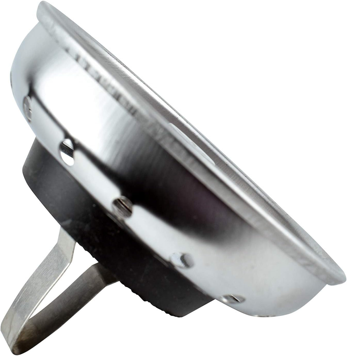 Keeney K5419 3.5-in Stainless Steel Kitchen Sink Basket Strainer, Spring-Style, Includes Lock Mount, Nuts & Washers