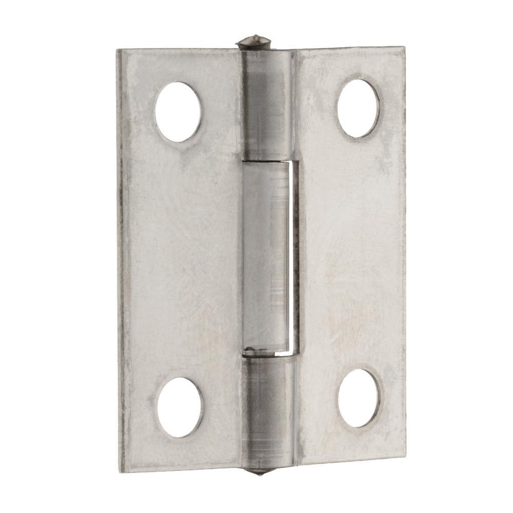 1-1/2 in. x 1-1/2 in. Stainless Steel Narrow Utility Hinge Non-Removable Pin (2-Pack) - Super Arbor
