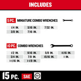 CRAFTSMAN 32-Piece 12-Point SAE & Metric Combination Wrench Set (No Case)