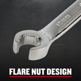 CRAFTSMAN 5-Piece 6-Point Metric Flare Nut Open-End Wrench Set with Hard Case
