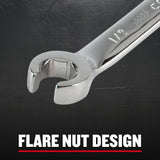 CRAFTSMAN 5-Piece 6-Point Standard (SAE) Flare Nut Open-End Wrench Set, Includes Hard Case