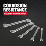 CRAFTSMAN 5-Piece 6-Point Standard (SAE) Flare Nut Open-End Wrench Set, Includes Hard Case