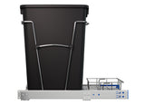 Rev-A-Shelf 35-Quart Plastic Soft-Close Pull-Out Trash Can, Chrome Frame