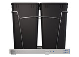Rev-A-Shelf 27-Quart Plastic Soft-Close Dual Pull-Out Trash Can (RV-15PSC-18-5)