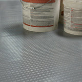 Rubber-Cal "Block-Grip" 4 ft. x 20 ft. Dark Gray Commercial PVC Flooring