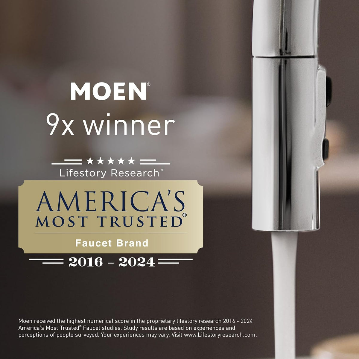 Moen Chrome Lever Shower Handle Kit, 100657