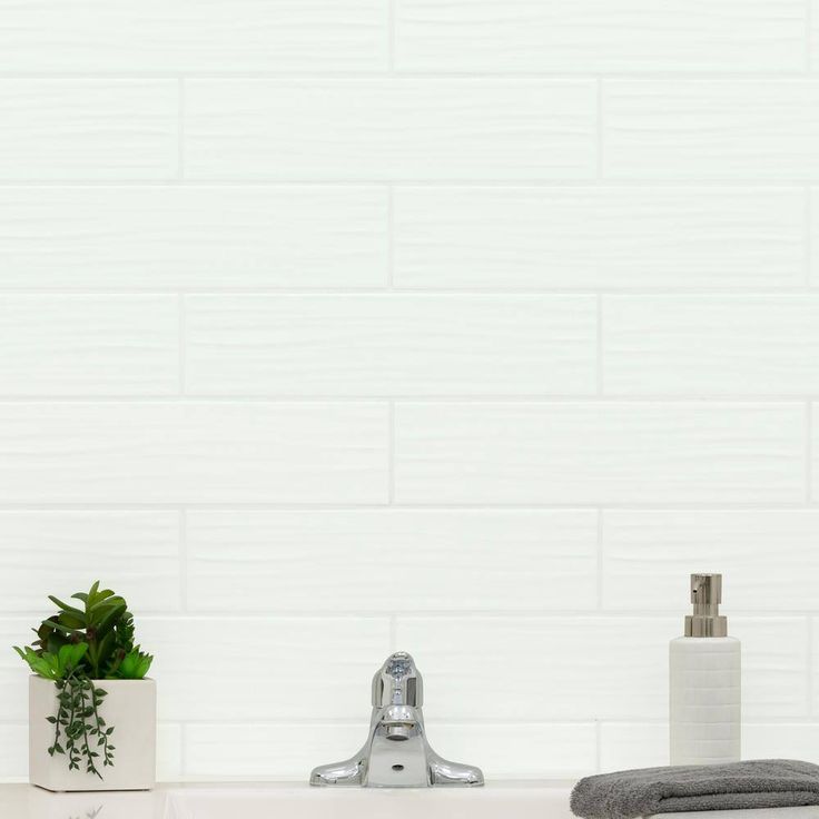 Sapheda Riptide Satin 4 in. x 16 in. Matte Ceramic Stone Look Wall Tile (17.76 sq. ft./Case)