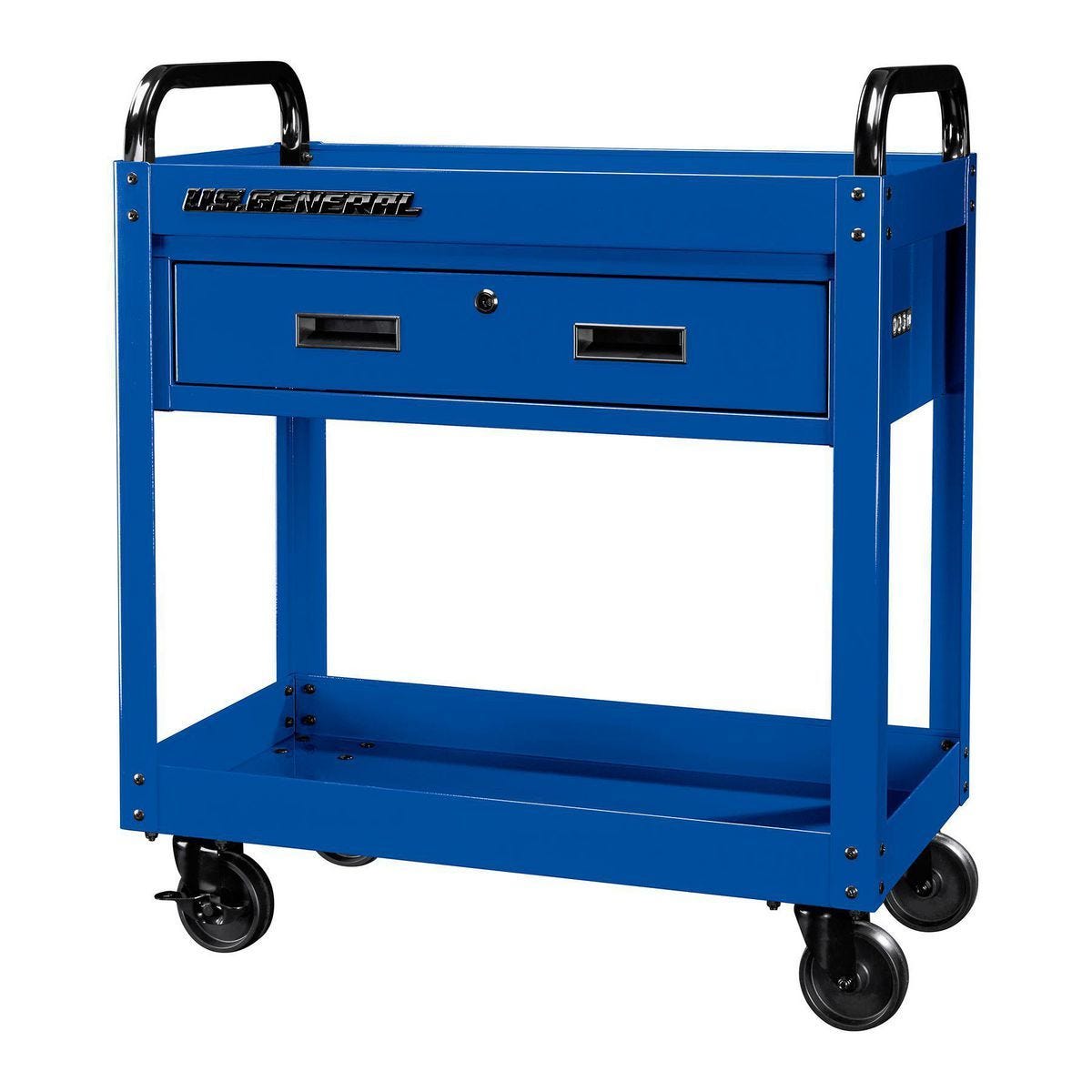 U.S. General 30 in. Service Cart with Drawer, Blue