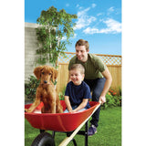 Ace Steel Residential Wheelbarrow, 4 cu. ft., Pneumatic Tire, Red