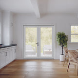 JELD-WEN 60-in x 80-in Fiberglass French, Left-hand outswing – additional view 3