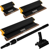 DEWALT Drywall Skimming Blade Set with 7 in., 10 in., 16 in. Blades and 37 in. to 63 in. Extension Handle