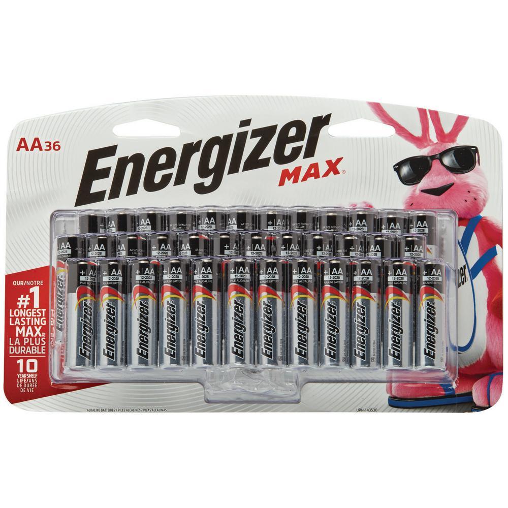 MAX Alkaline AA Battery (36-Pack) - Super Arbor