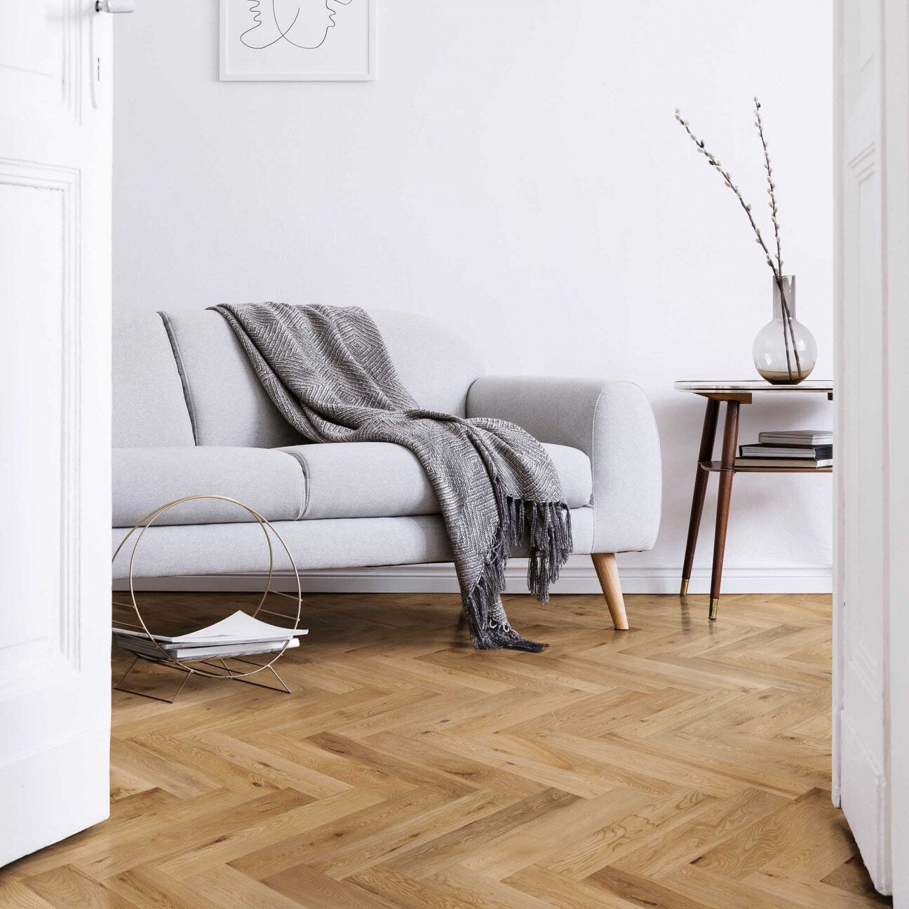 Flooors by LTL Oak Brown hardwood flooring — alternate angle
