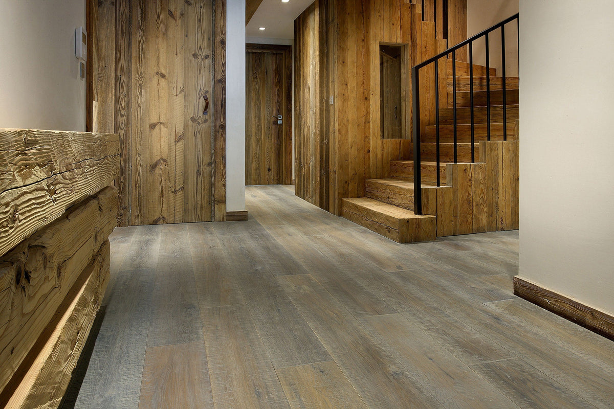 Flooors by LTL Oak Brown hardwood flooring — alternate angle