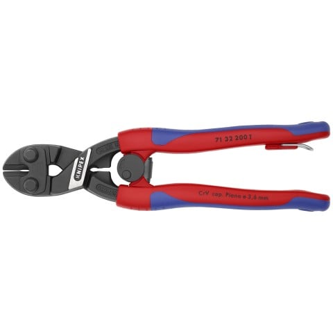 8 in. High Leverage CoBolt Bolt Cutters with Notched Blade, Return Spring, Comfort Grip and Tether Attachment