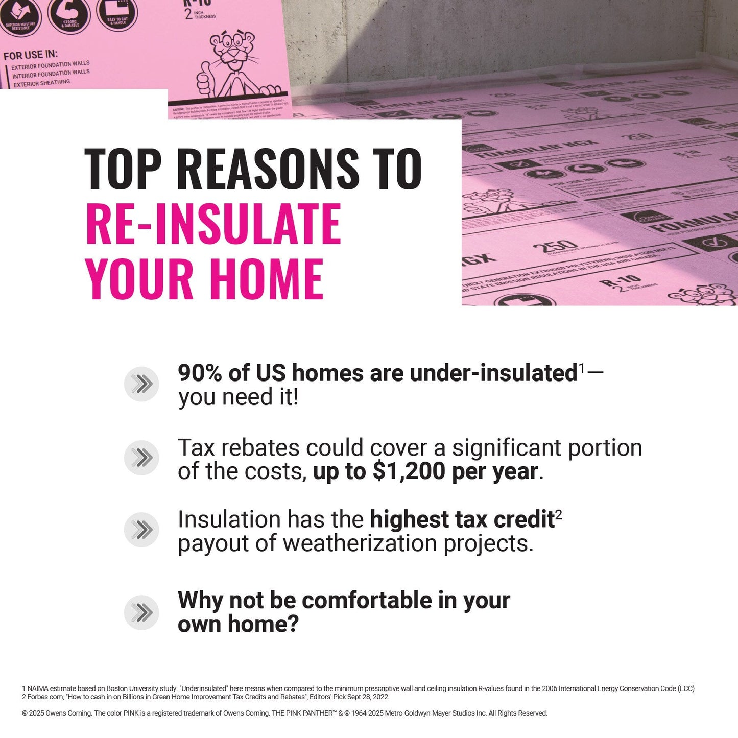 Owens Corning FOAMULAR 400 (40 PSI) R-15 Extruded Polystyrene Foam Board Insulation, 3 in x 4 ft x 8 ft, Square Edge