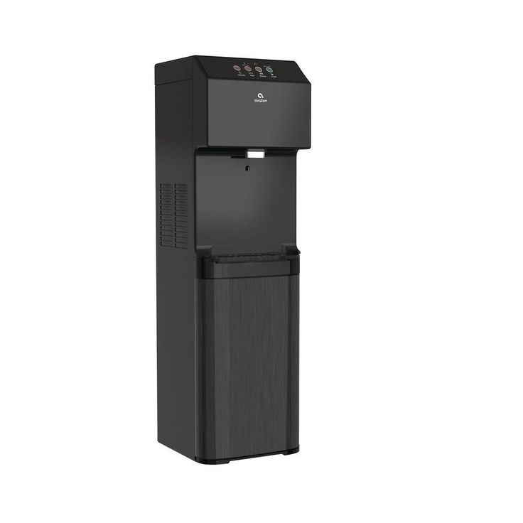 Electronic Bottom Loading Water Cooler Water Dispenser - 3 Temperatures, Self Cleaning Black Stainless Steel