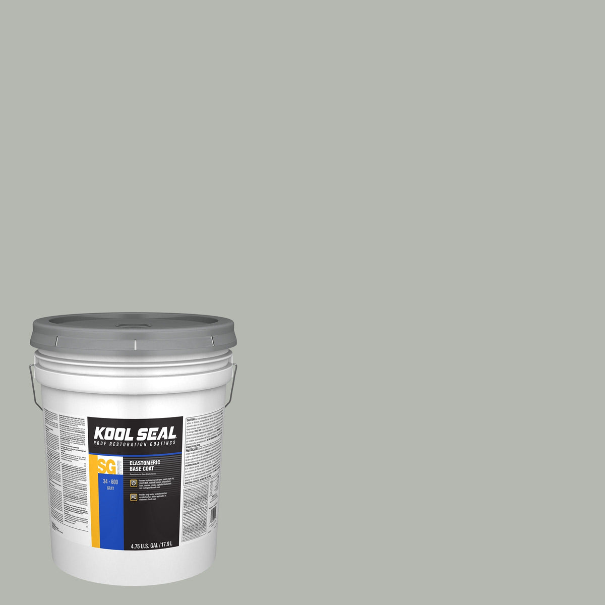 Kool Seal 4.75-Gallon Gray Elastomeric Reflective Roof Coating, Limited Lifetime Warranty (KS0034600-20)