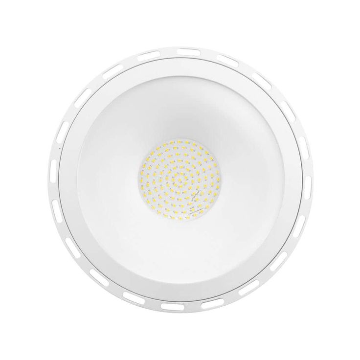 Commercial Electric 11 in. White Integrated LED Low Bay Light with Uplight, at 9000 Lumens, 5000K Daylight