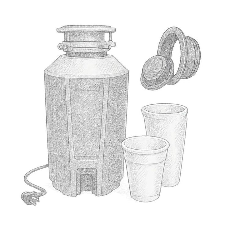 Everbilt 1.25 HP Continuous Feed Garbage Disposal with Stainless Steel Sink Flange and Attached Power Cord
