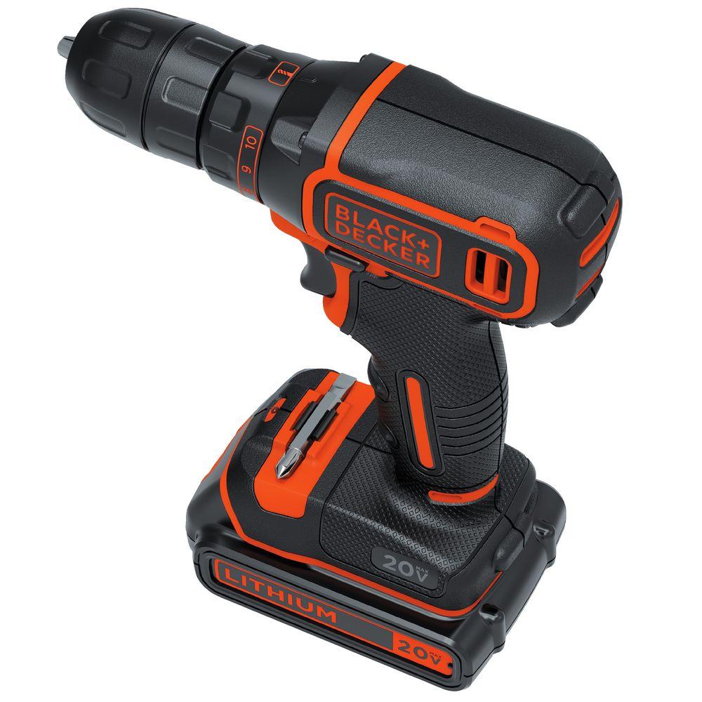 20-Volt MAX Lithium-Ion Cordless 3/8 in. Drill/Driver with Battery 1.5Ah and Charger - Super Arbor