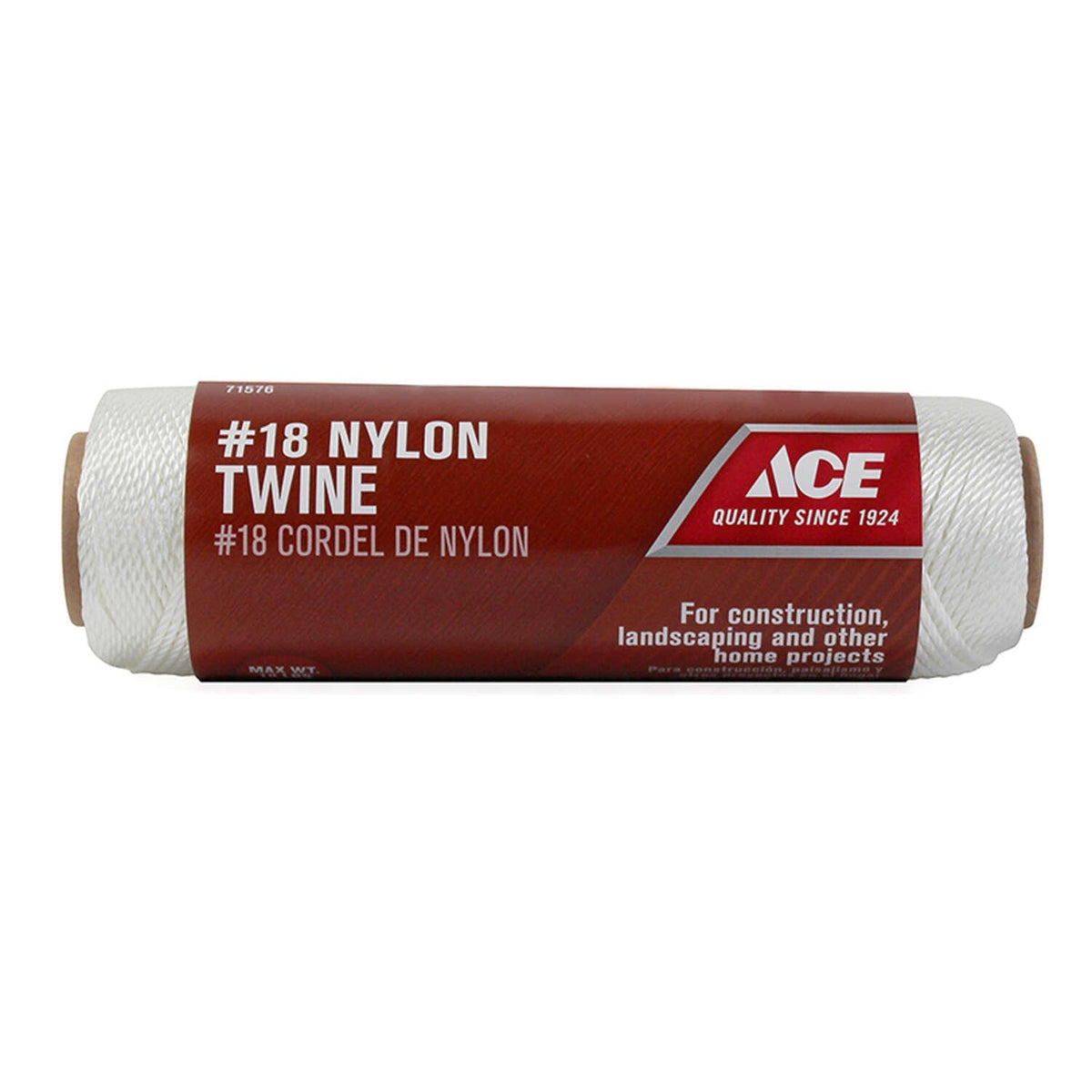 Ace #18 Nylon Twine, 260 ft., White