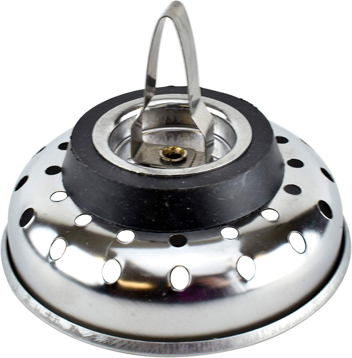 Keeney K5419 3.5-in Stainless Steel Kitchen Sink Basket Strainer, Spring-Style, Includes Lock Mount, Nuts & Washers