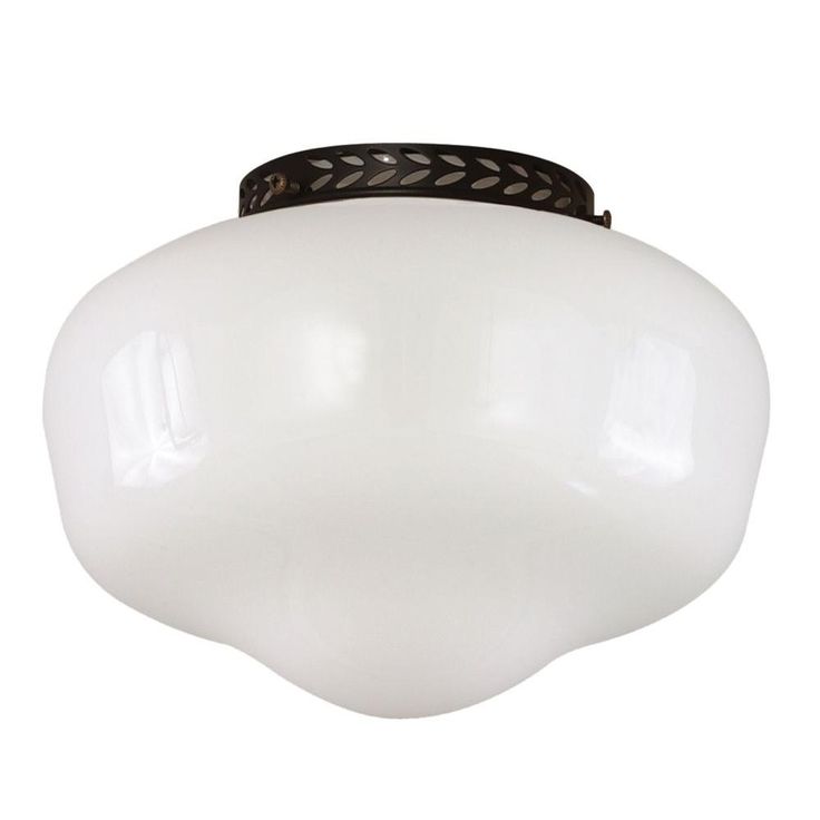 Satin 1-Light Ceiling Fan Light Kit