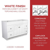 Wyndham 48 in. W x 21 in. H Bathroom Vanity Cabinet Only in White Semi-Gloss