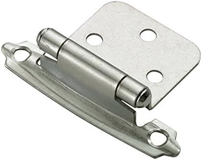 Style Selections 10-Pack Satin Nickel Self-Closing Flush Cabinet Hinge