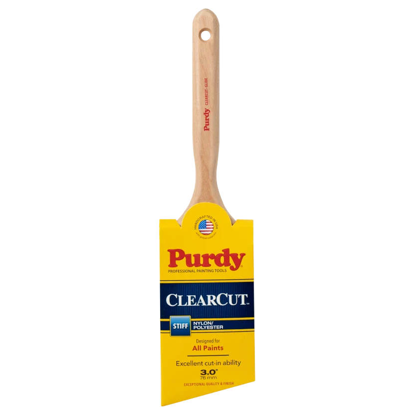 Purdy Clearcut Glide Nylon/Polyester Angle Paint Brush — 2.5 in.