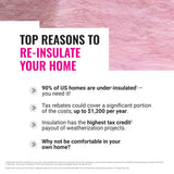 Owens Corning R-19 Unfaced Fiberglass Insulation Batts, 6.5 in x 16 in x 96 in (8-Pack)