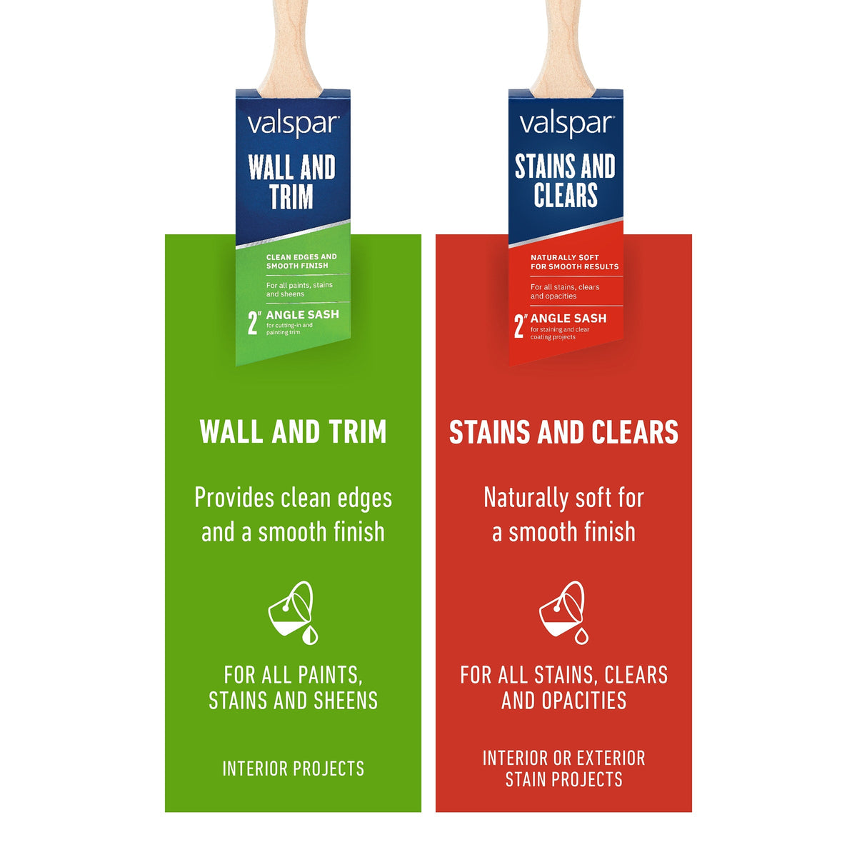 Valspar Wall and Trim Polyester Angle 1-in Paint Brush