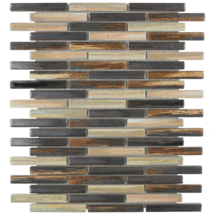 Affinity Tile Rustica Brick Highlands 11-in x 13-in Multi-finish Porcelain Mosaic Floor and Wall Tile product image