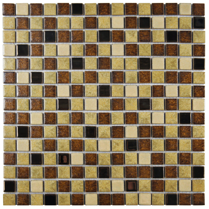 Affinity Tile Metal Multi Beige 12-in x 12-in Multi-finish Porcelain Mosaic Floor and Wall Tile product image