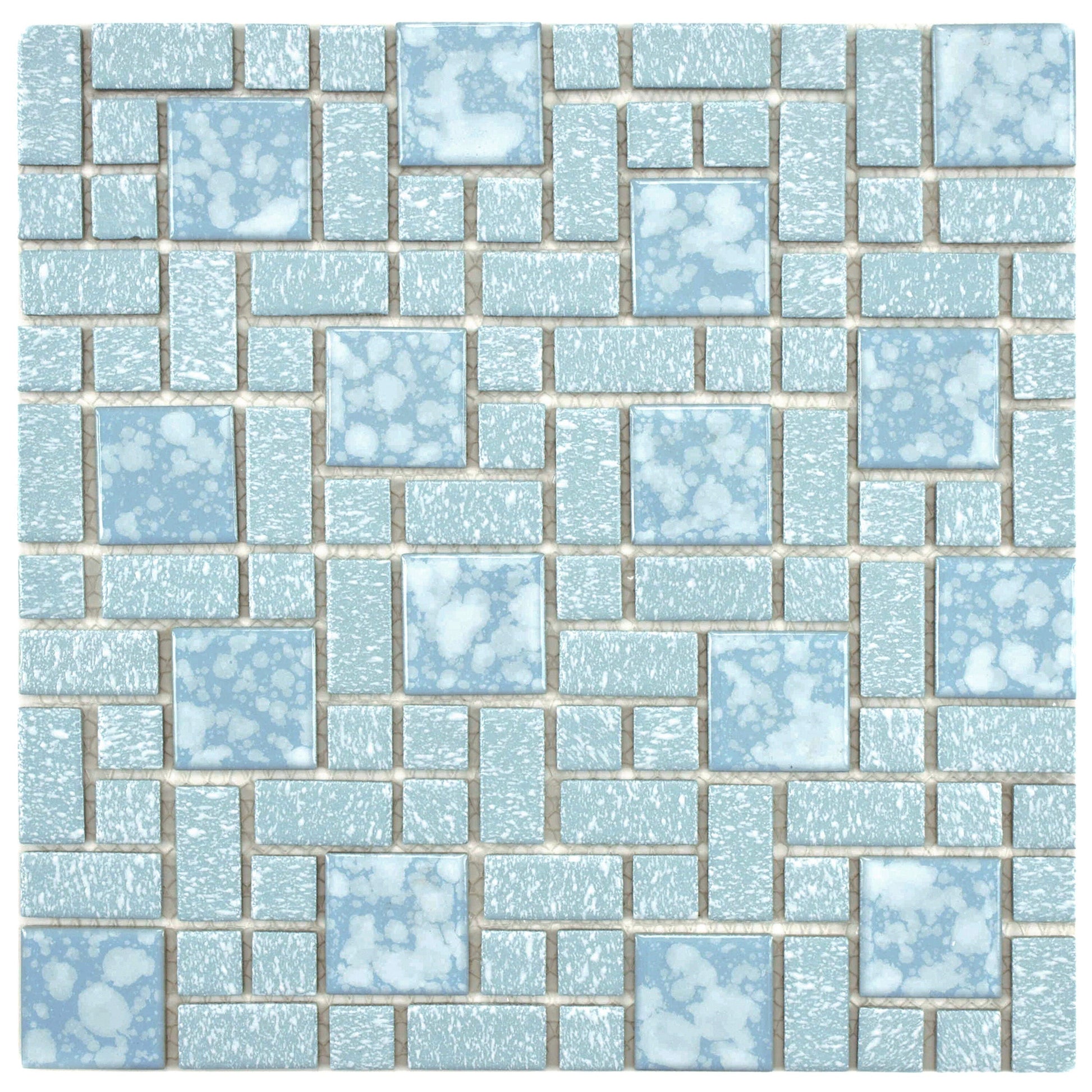 Affinity Tile University Blue 12-in x 12-in Multi-finish Porcelain Mosaic Floor and Wall Tile product image