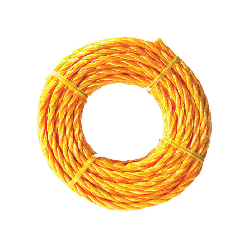 Ace 1/4 in. x 100 ft. Yellow Twisted Polypropylene Rope