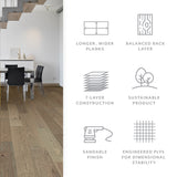 Element Flooring Hickory Heirloom hardwood flooring — color and finish detail