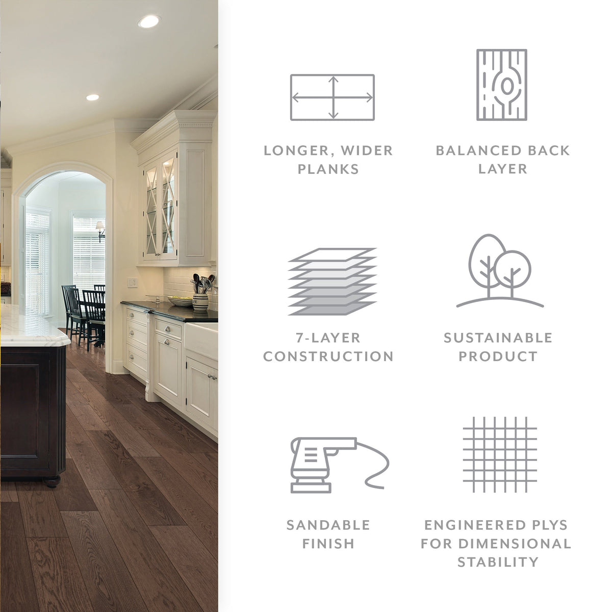 Element Flooring European white oak Tonic hardwood flooring — color and finish detail