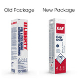 GAF Liberty Self‑Adhering Cap Sheet, 3.28-ft W x 34-ft L, 100-sq ft, Weathered Wood Roll Roofing
