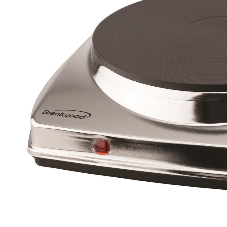 1000W Single Burner 10 in. Silver Electric Hot Plate