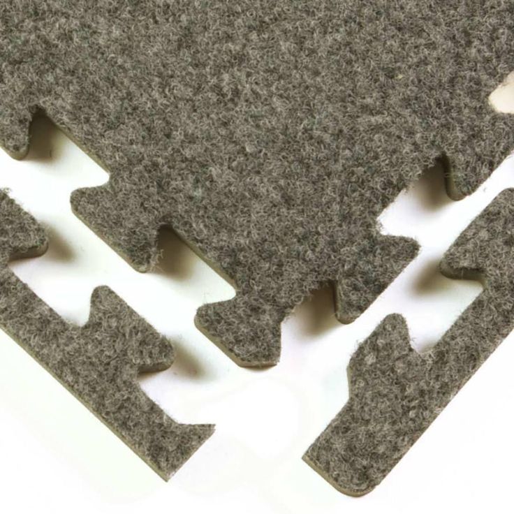 Greatmats Royal Carpet Charcoal Velour Plush 2 ft. x 2 ft. x 5/8 in. Interlocking Carpet Tile 96.875 sq. ft. (25 Tiles/Case)