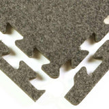 Greatmats Royal Carpet Charcoal Velour Plush 2 ft. x 2 ft. x 5/8 in. Interlocking Carpet Tile 96.875 sq. ft. (25 Tiles/Case)